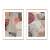 Neutral Fantasia, Style A & B, Set of 2, By Courtney Prahl Wall Art Gioia-Local 40x60cm Framed Poster Black