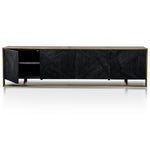 Ex Display - Nicole 2.2m Wooden TV Entertainment Unit - Black TV/Entertainment Unit Nicki-Core   