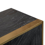 Ex Display - Nicole 2.2m Wooden TV Entertainment Unit - Black TV/Entertainment Unit Nicki-Core   