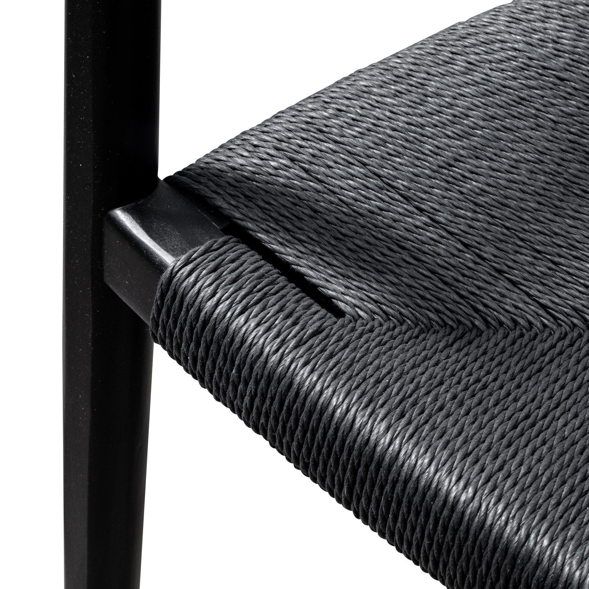 Ex Display - Sunday Round Dining Armchair - Full Black Dining Chair Swady-Core