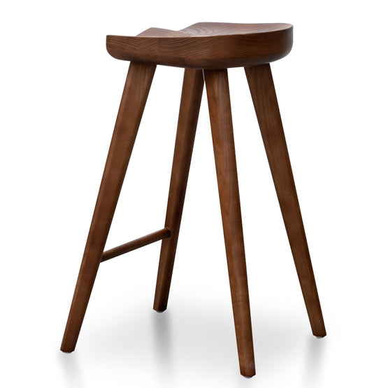Set of 2 - Bethan 65cm Wooden Bar stool - Walnut Bar Stool M-Sun-Core   