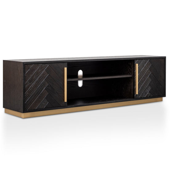 Wilma 1.8m Wooden TV Entertainment Unit - Peppercorn and Brass TV2807-VN