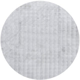 Marill 100cm x 100cm Round Bubbly Washable Rug - Silver Rug UN Rugs-Local   