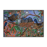 6 Seasons Dreaming, By Julianne Wade Wall Art Gioia-Local Black Framed Canvas 60x40cm