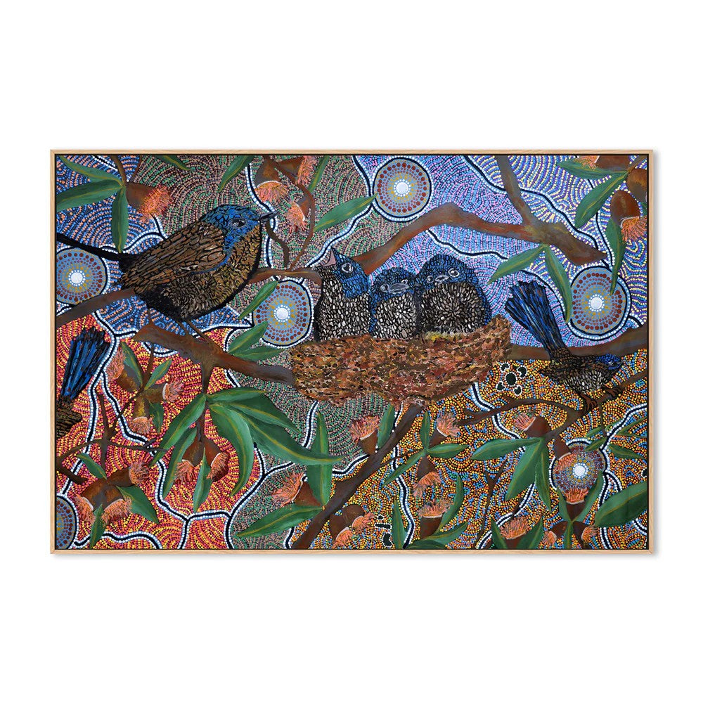 6 Seasons Dreaming, By Julianne Wade Wall Art Gioia-Local Oak Framed Canvas 60x40cm