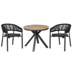 Set of 2 - Gonzalo Outdoor Dining Chair - Charcoal Outdoor Chair Industra-Core