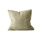 Domenica 50cm Chunky Linen Blend Cushion Cushion Weave-Local Domenica Sage Polyester