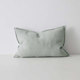 Como Linen Stonewashed Vintage Look Lumbar Cushion Cushion Weave-Local Como Laurel 60cm x 40cm Polyester