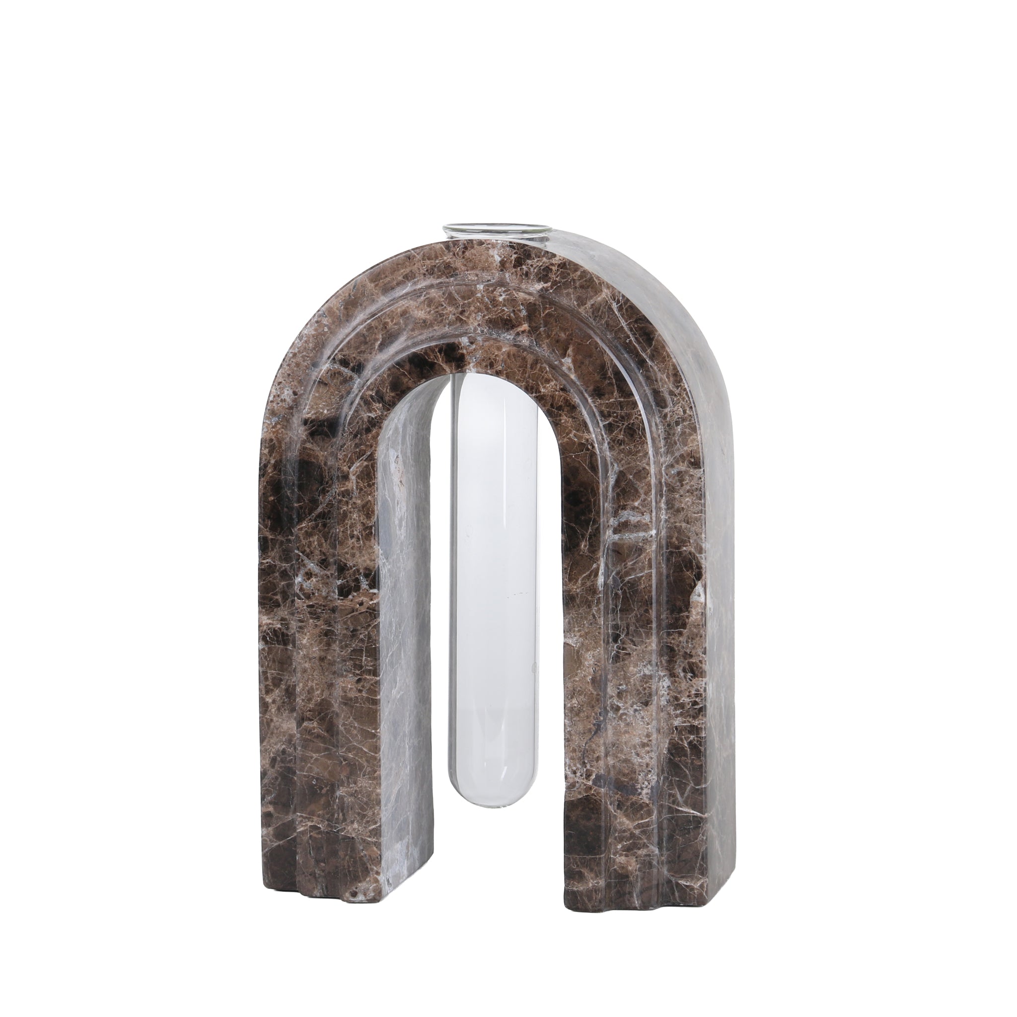 Lunarc Marble Arch Vase - Dark Coffee Homewares Kim-Core