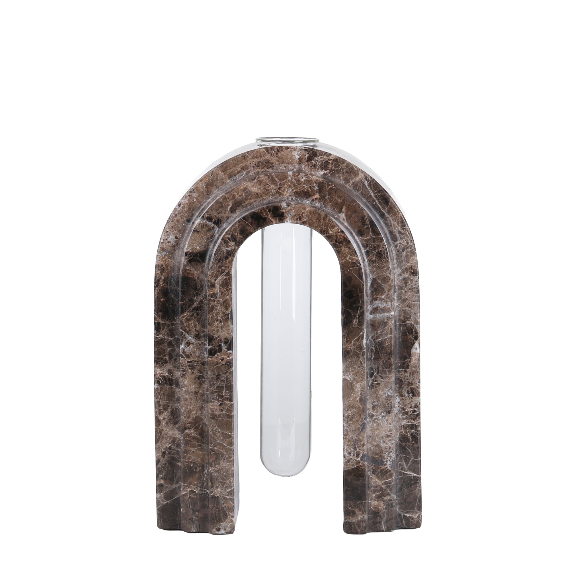 Lunarc Marble Arch Vase - Dark Coffee Homewares Kim-Core