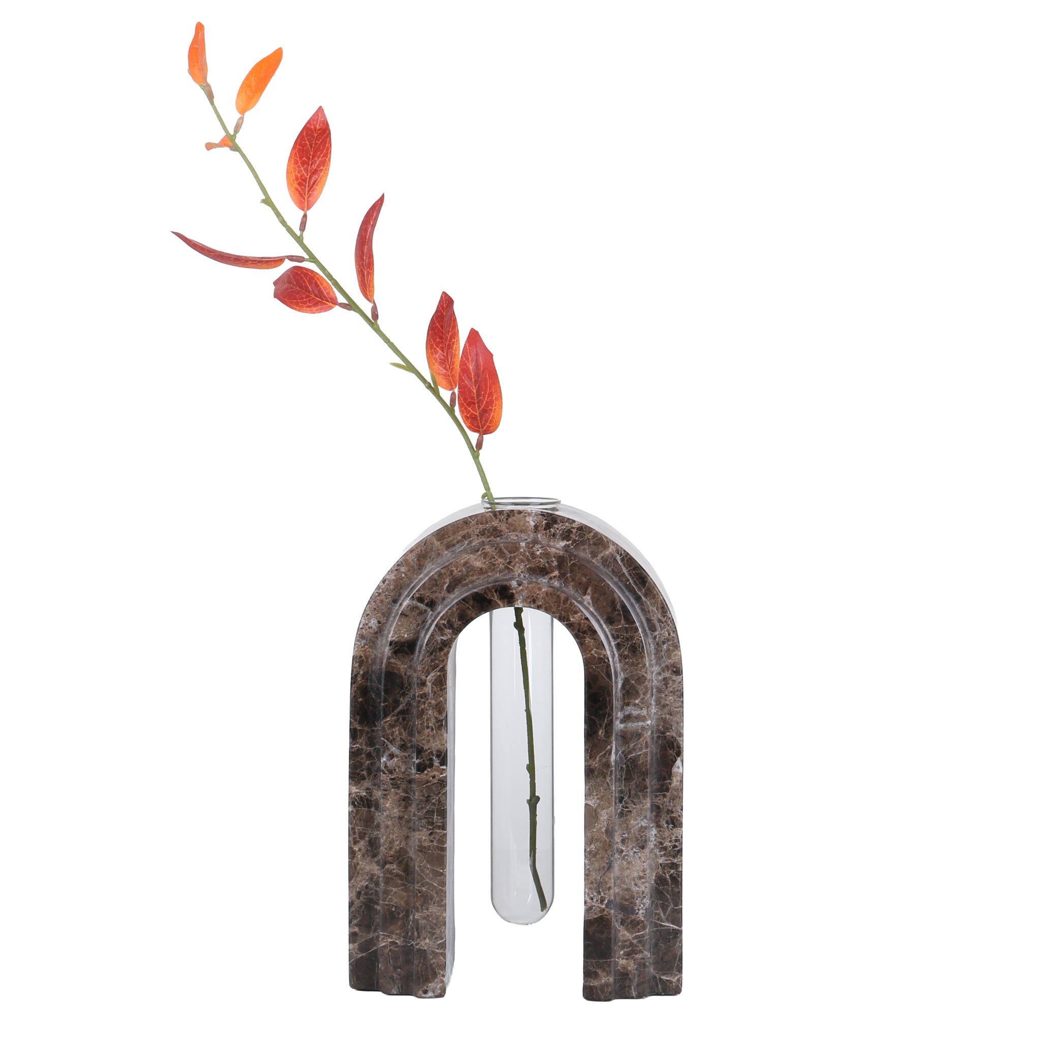 Lunarc Marble Arch Vase - Dark Coffee Homewares Kim-Core