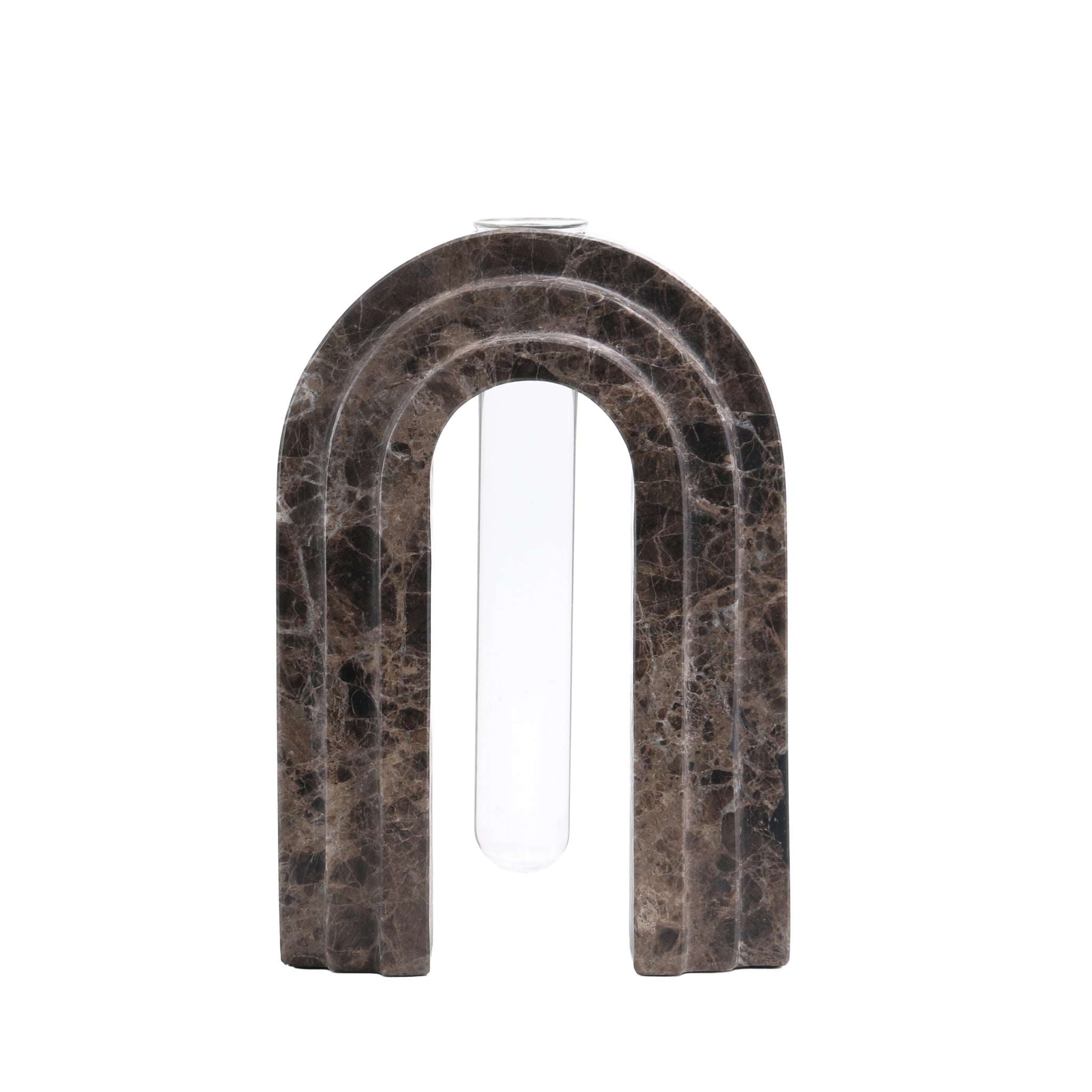 Lunarc Marble Arch Vase - Dark Coffee Homewares Kim-Core