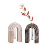 Lunarc Marble Arch Vase - Dark Coffee Homewares Kim-Core