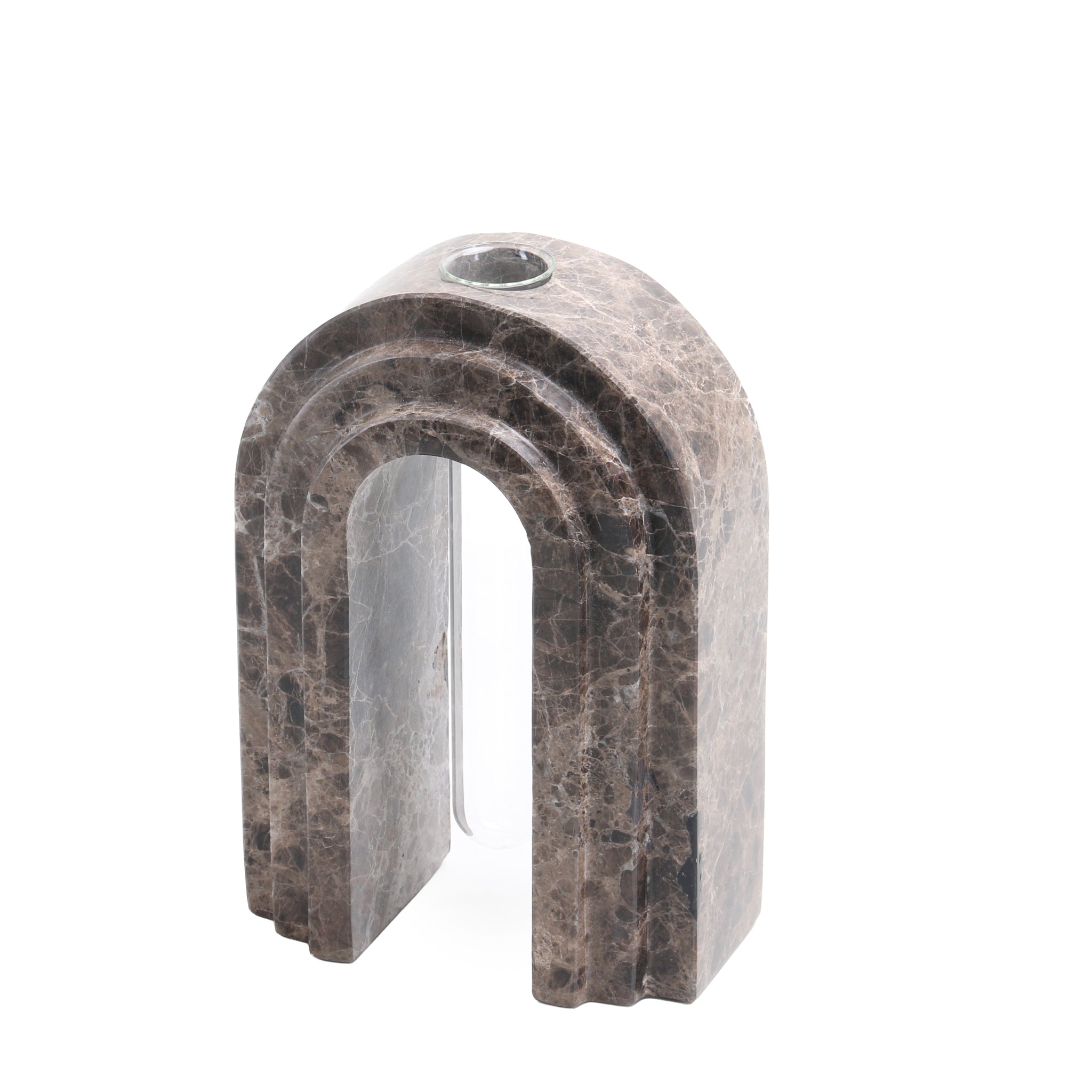 Lunarc Marble Arch Vase - Dark Coffee Homewares Kim-Core