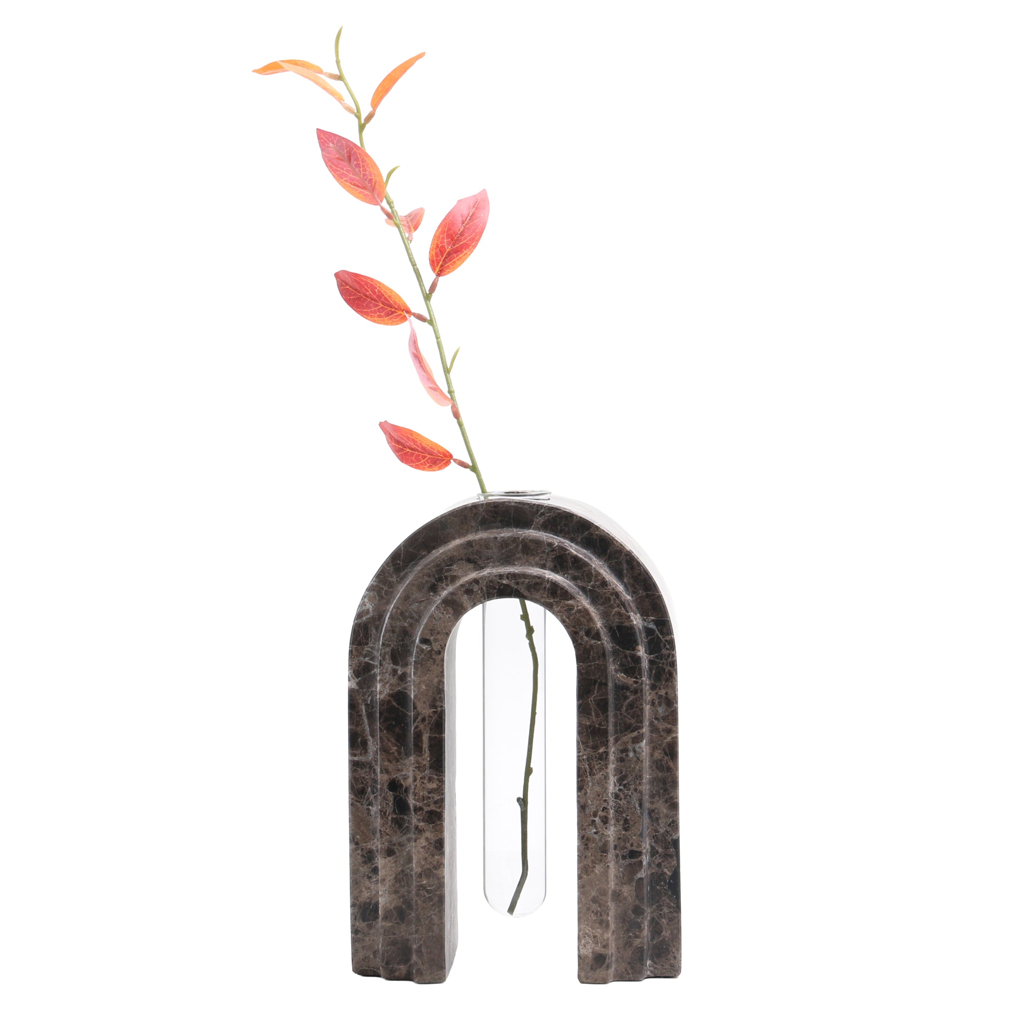 Lunarc Marble Arch Vase - Dark Coffee Homewares Kim-Core