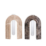 Lunarc Marble Arch Vase - Dark Coffee Homewares Kim-Core