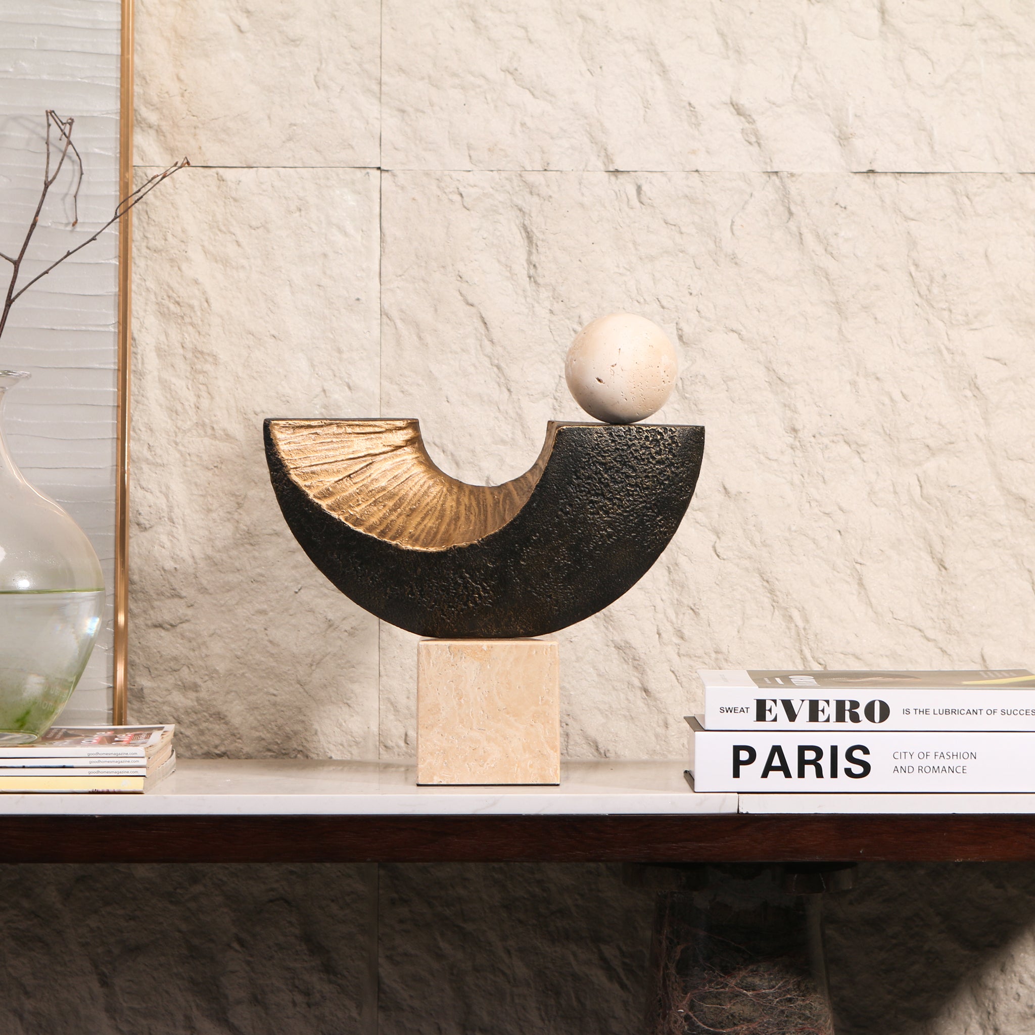 Bruni Balance Sculpture - Dark Bronze Homewares Kim-Core