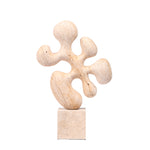 Sava Geometric Marble Sculpture - Beige Homewares Kim-Core