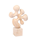 Sava Geometric Marble Sculpture - Beige Homewares Kim-Core