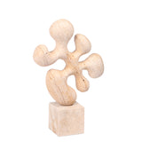 Sava Geometric Marble Sculpture - Beige Homewares Kim-Core