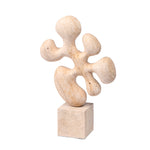 Sava Geometric Marble Sculpture - Beige Homewares Kim-Core