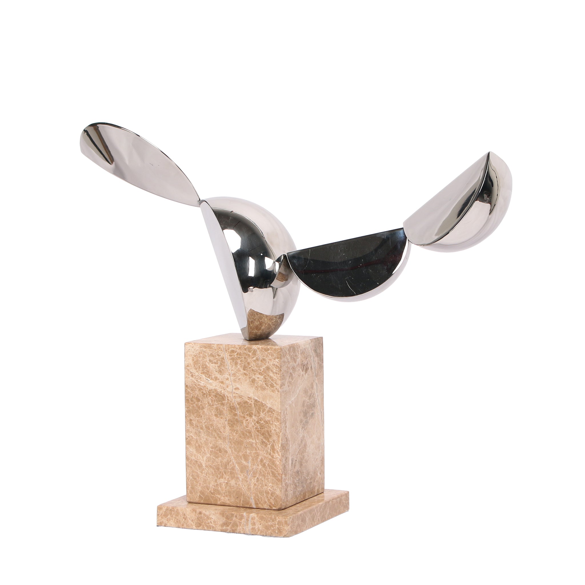 Avela Silver Winged Sculpture - Beige Homewares Kim-Core