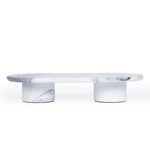 Elari Natural Marble Tray - White Homewares Kim-Core