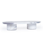 Elari Natural Marble Tray - White Homewares Kim-Core