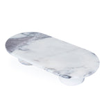 Elari Natural Marble Tray - White Homewares Kim-Core