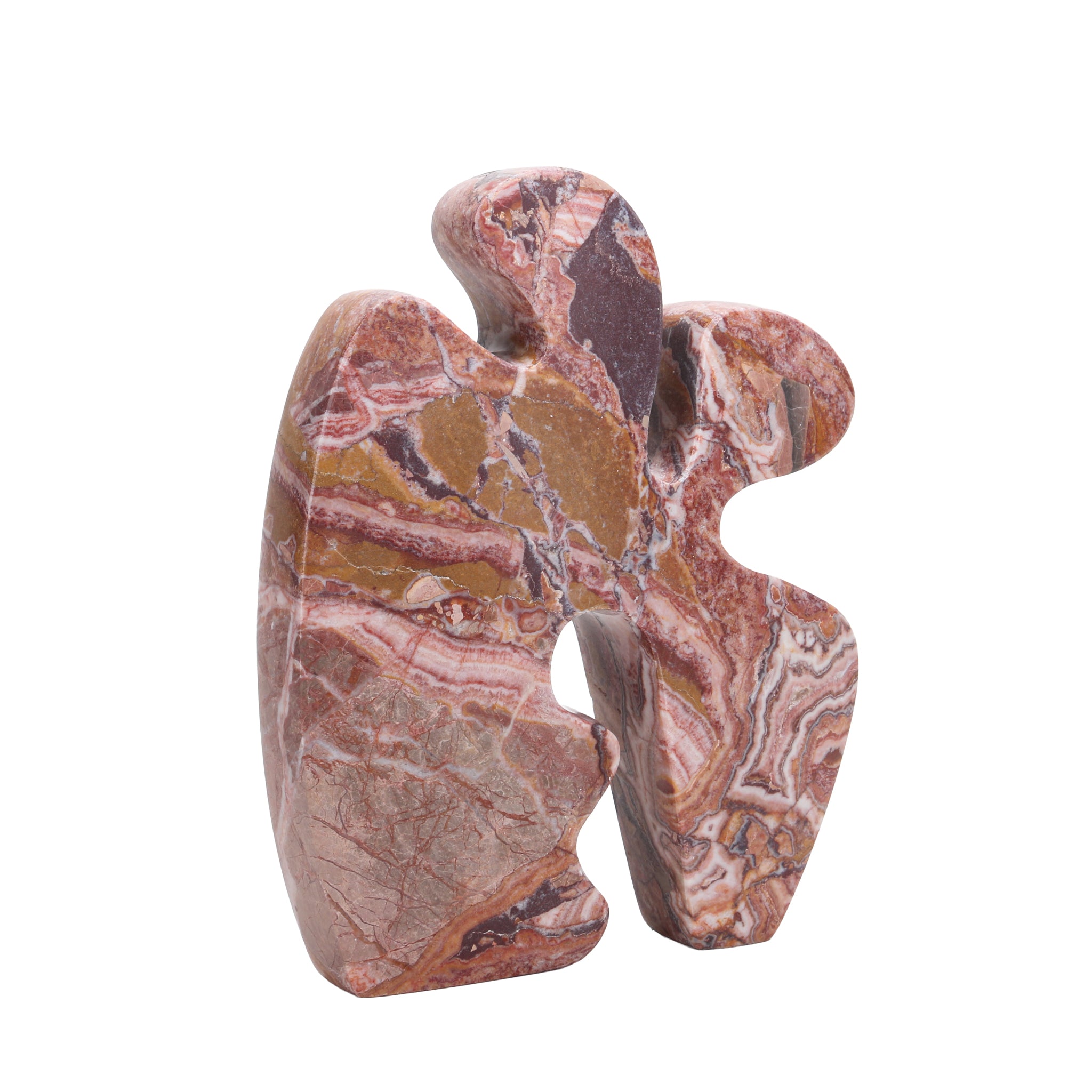 Elani Carved Marble Accent Sculpture - Red Ochre Homewares Kim-Core