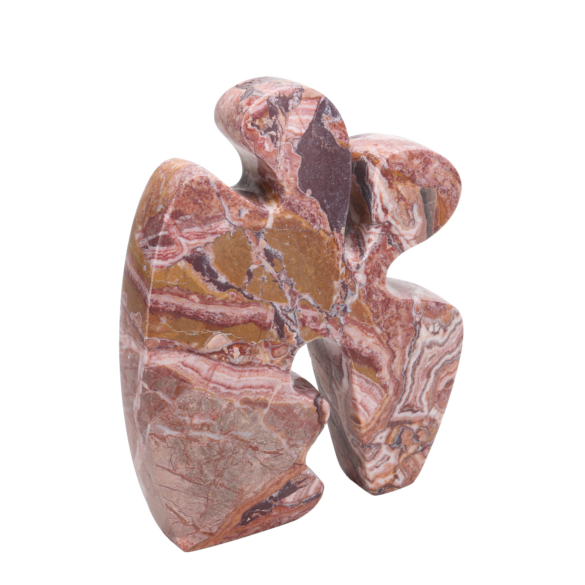 Elani Carved Marble Accent Sculpture - Red Ochre Homewares Kim-Core