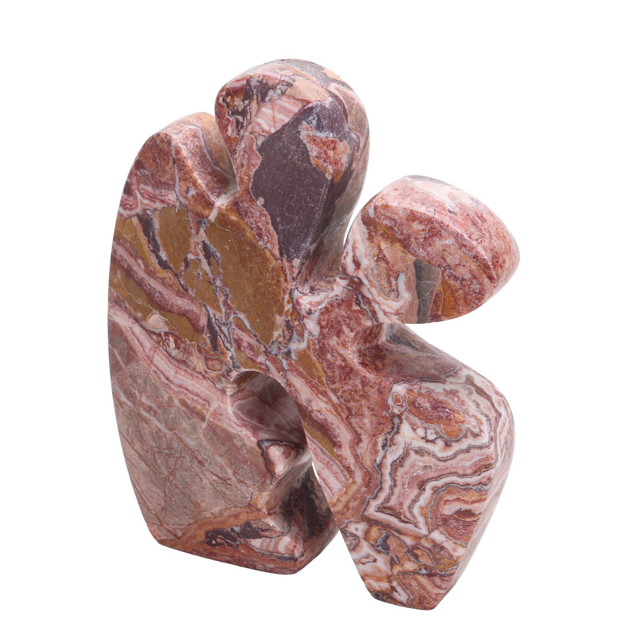 Elani Carved Marble Accent Sculpture - Red Ochre Homewares Kim-Core