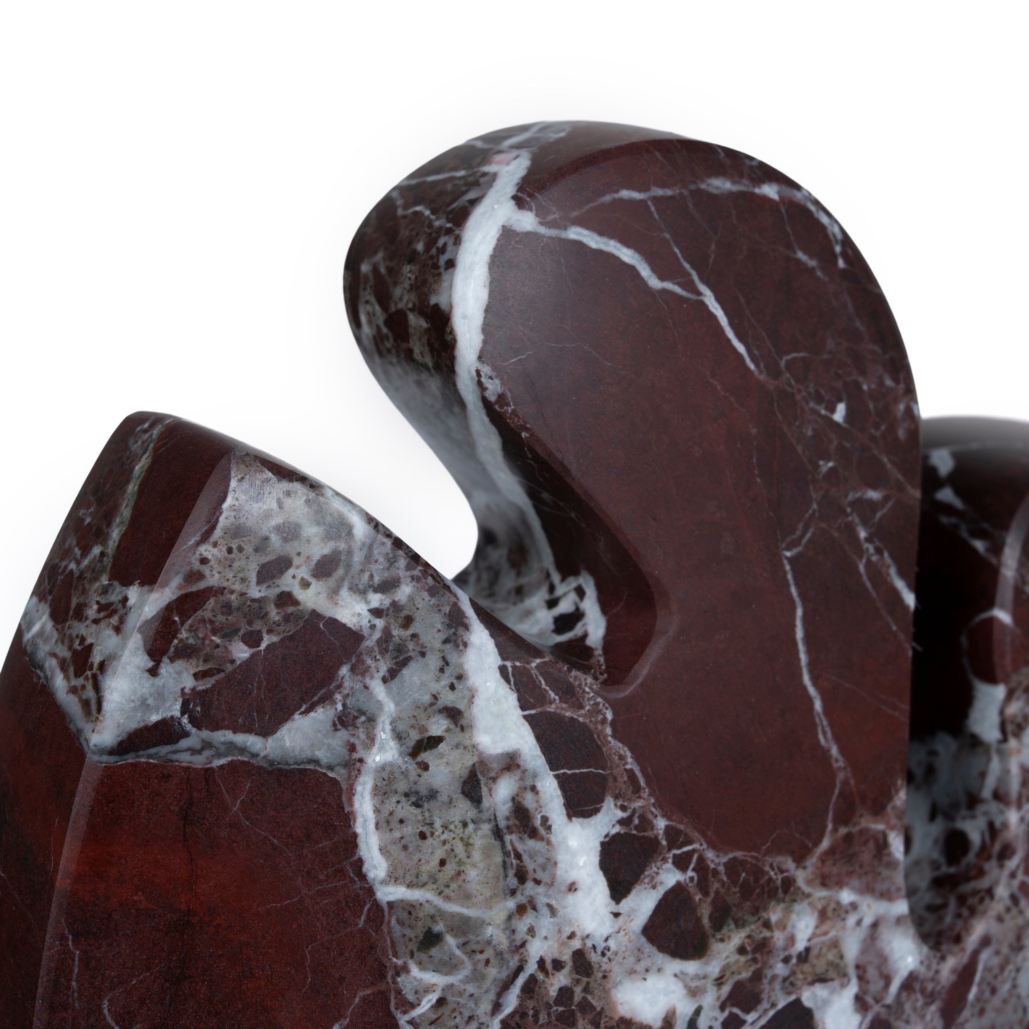 Elani Carved Marble Accent Sculpture - Red Ochre Homewares Kim-Core