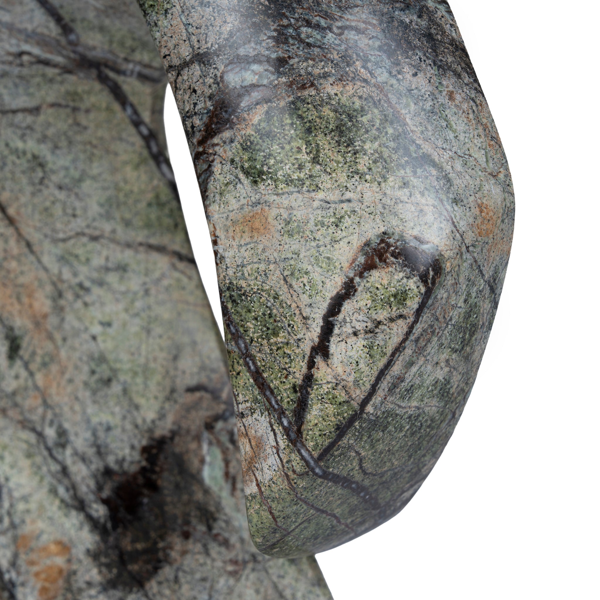 Orvia Sea Waves Marble Sculpture - Green Homewares Kim-Core