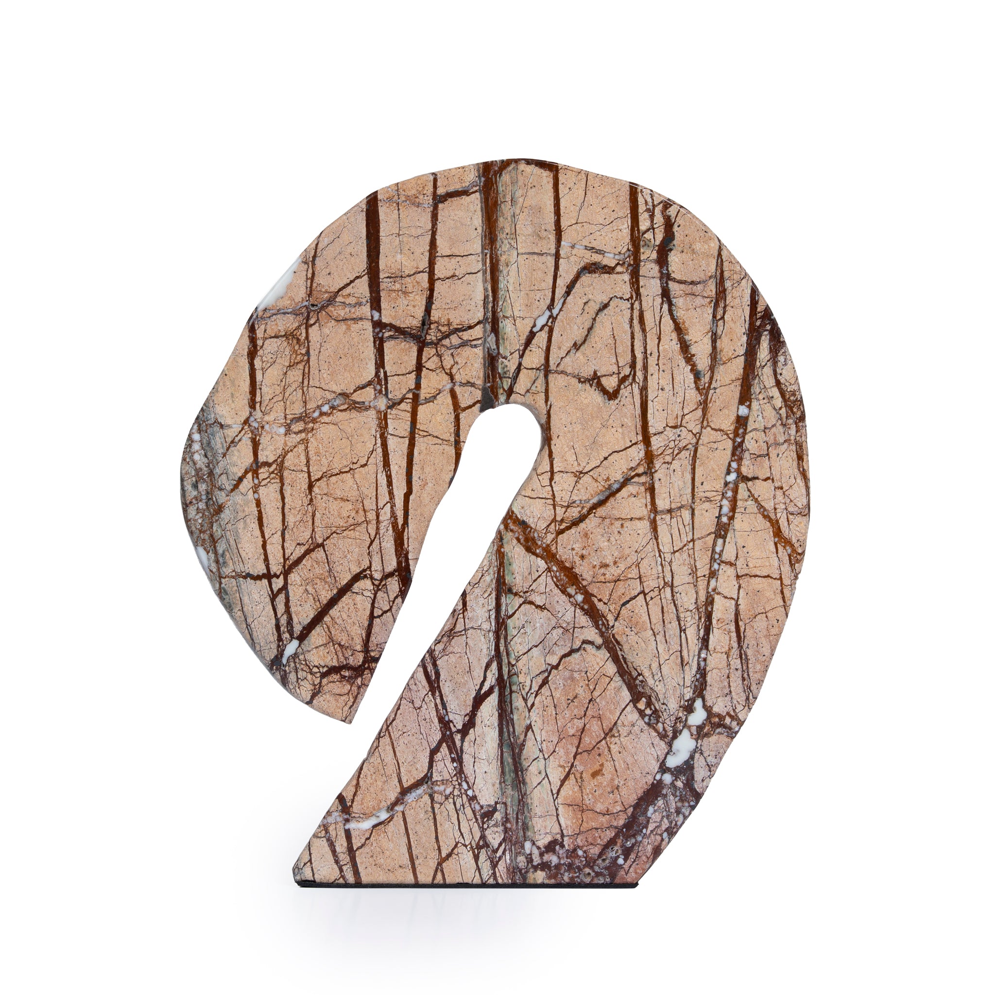 Orvia Sea Waves Marble Sculpture - Brown Homewares Kim-Core