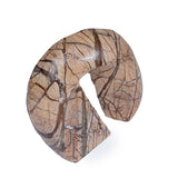 Orvia Sea Waves Marble Sculpture - Brown Homewares Kim-Core