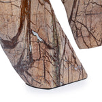 Orvia Sea Waves Marble Sculpture - Brown Homewares Kim-Core