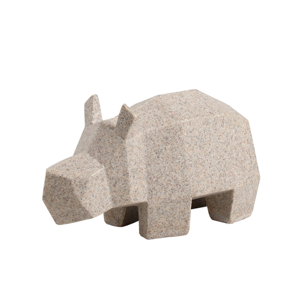 Stone Hippo Sculpture Homewares Floco-Core