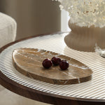 Orva Leaf Shaped Marble Plate - Coffee Homewares Floco-Core