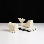 Sandstone Whale Bookend - White Homewares Floco-Core