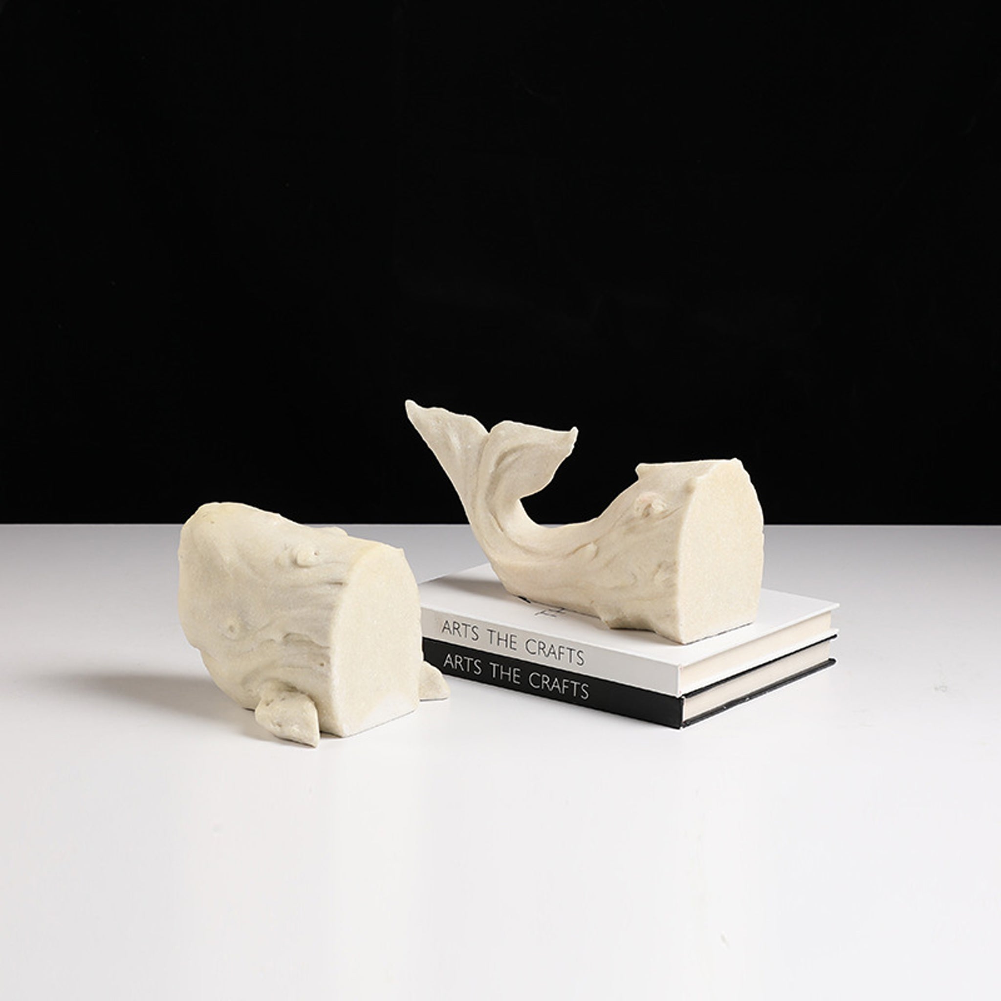 Sandstone Whale Bookend - White Homewares Floco-Core