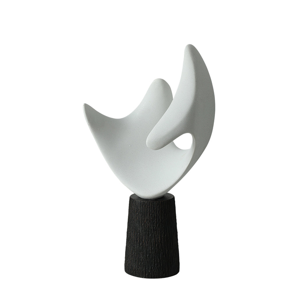 Avina Wing Look Sculpture - White Homewares Floco-Core