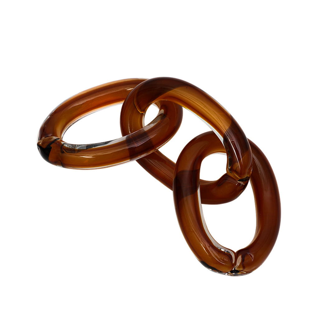 Marzen Handmade Glass Three Ring - Tea Color Homewares Floco-Core