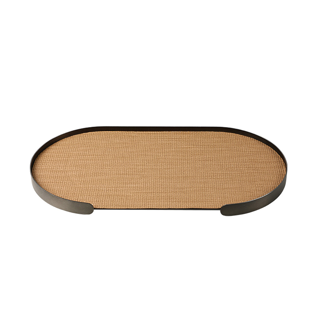 Elvara Oval Tray Coffee A Homewares Floco-Core