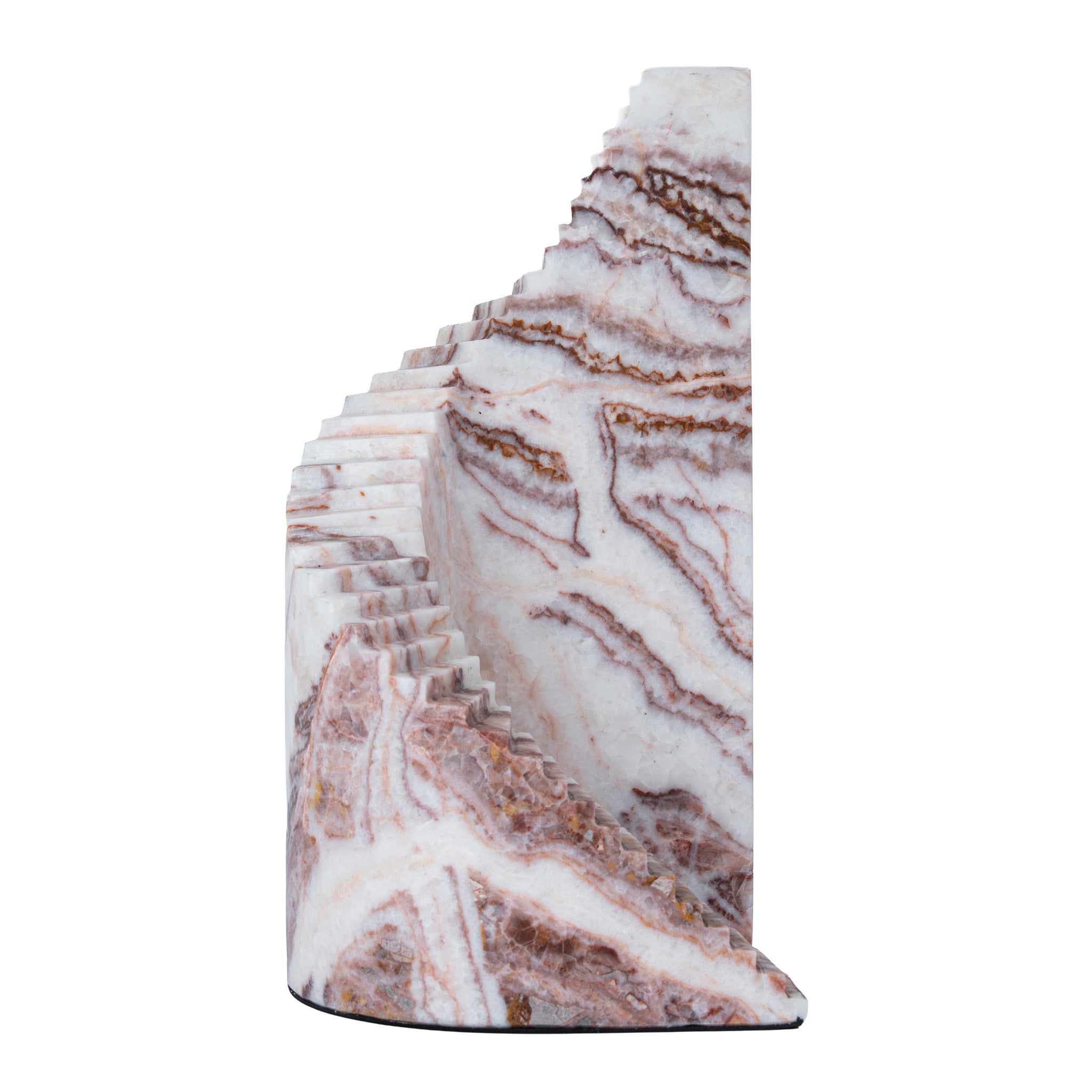 Tavira Step Marble Sculpture - Red Ochre Homewares Kim-Core