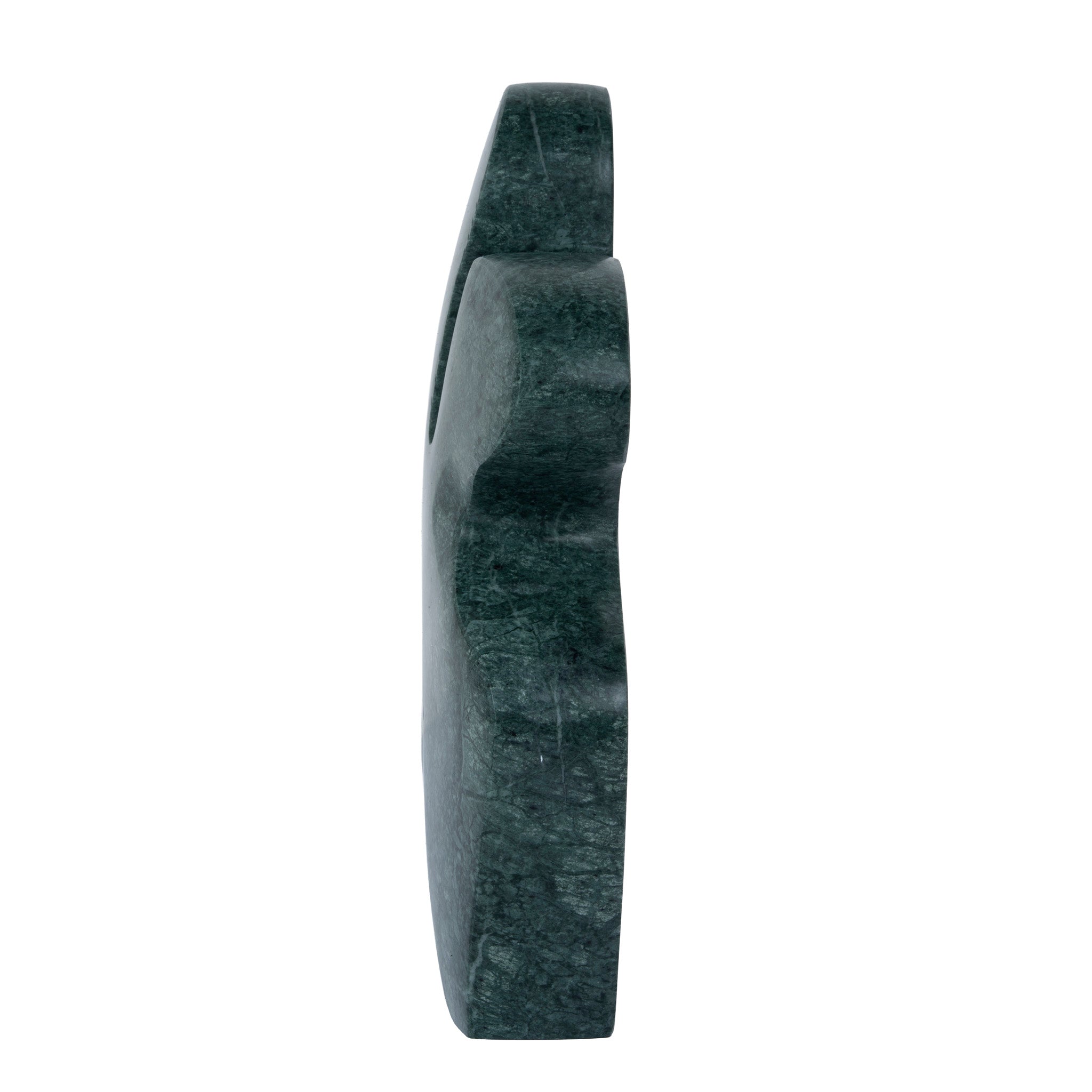 Elani Carved Marble Accent Sculpture - Green Homewares Kim-Core