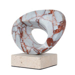 Arin Halo Marble Sculpture - Bulgari Red Homewares Kim-Core