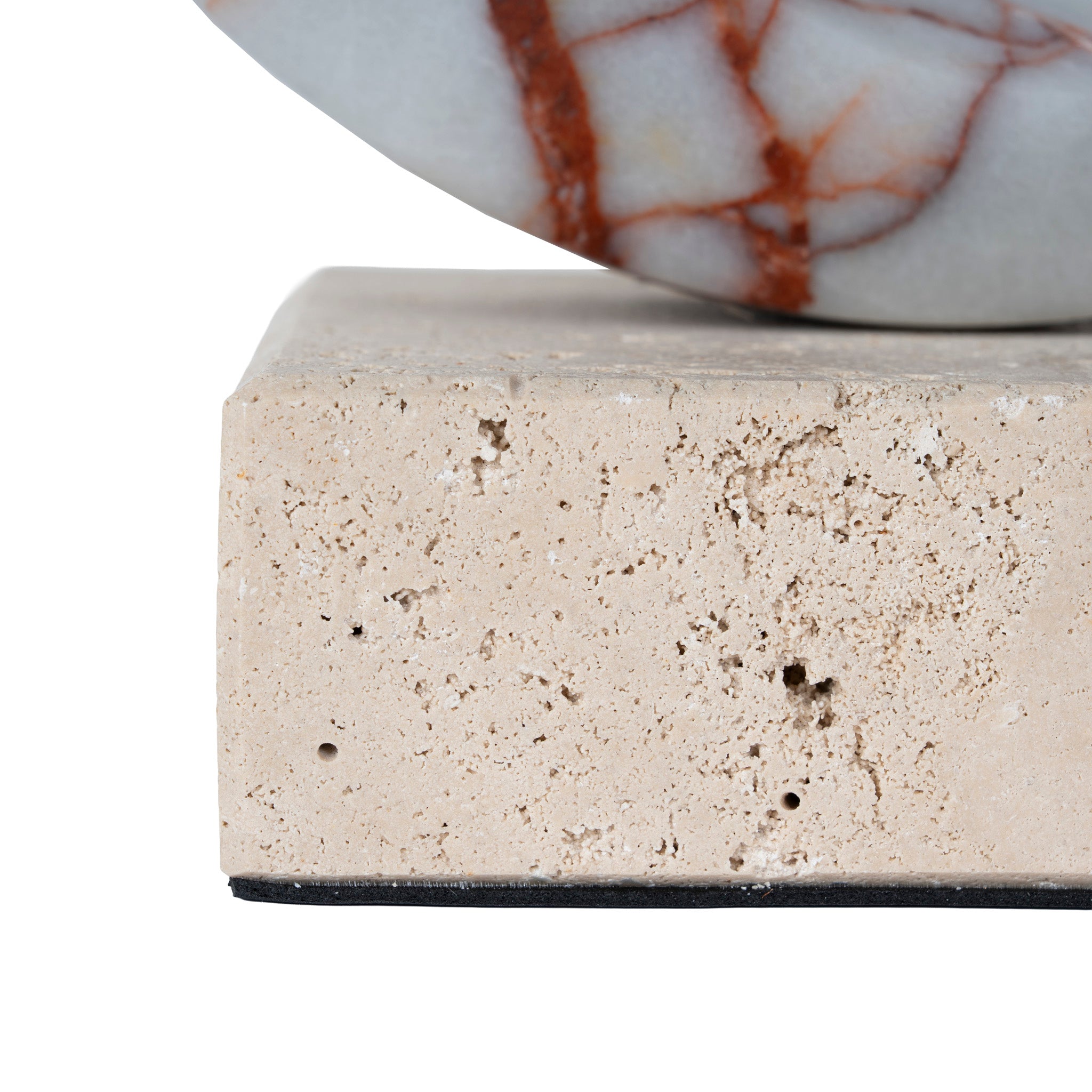 Arin Halo Marble Sculpture - Bulgari Red Homewares Kim-Core