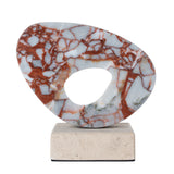 Arin Halo Marble Sculpture - Bulgari Red Homewares Kim-Core