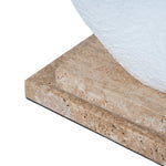 Obira Organic Shape Marble Sculpture - Clay White Homewares Kim-Core
